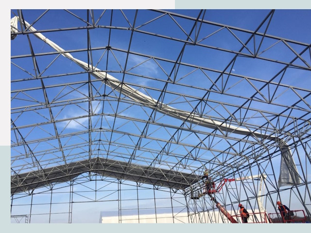 Шатровые ангары от 607 руб. в Северодвинске и Архангельской области