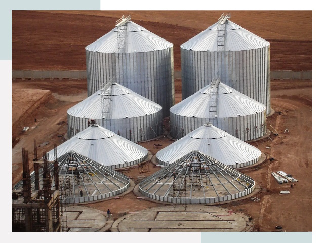 Строительство зерновых силосов в Северодвинске