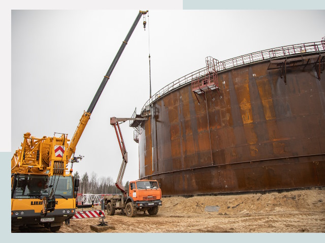 Монтаж резервуаров в Северодвинске от 607 руб. за м³