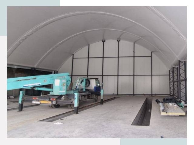 Внутреннее оснащение ангаров в Северодвинске