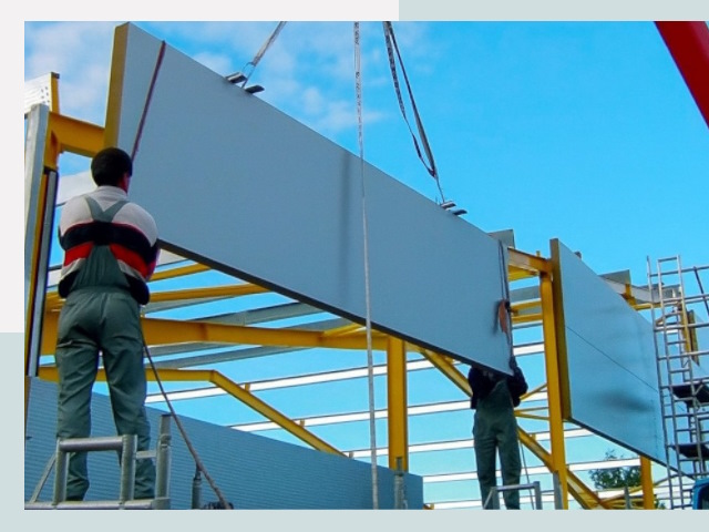 Монтаж сэндвич-панелей в Северодвинске от 607 руб.