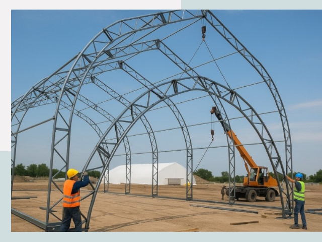 Монтаж ангаров в Северодвинске от 607 руб. - Надежно и быстро